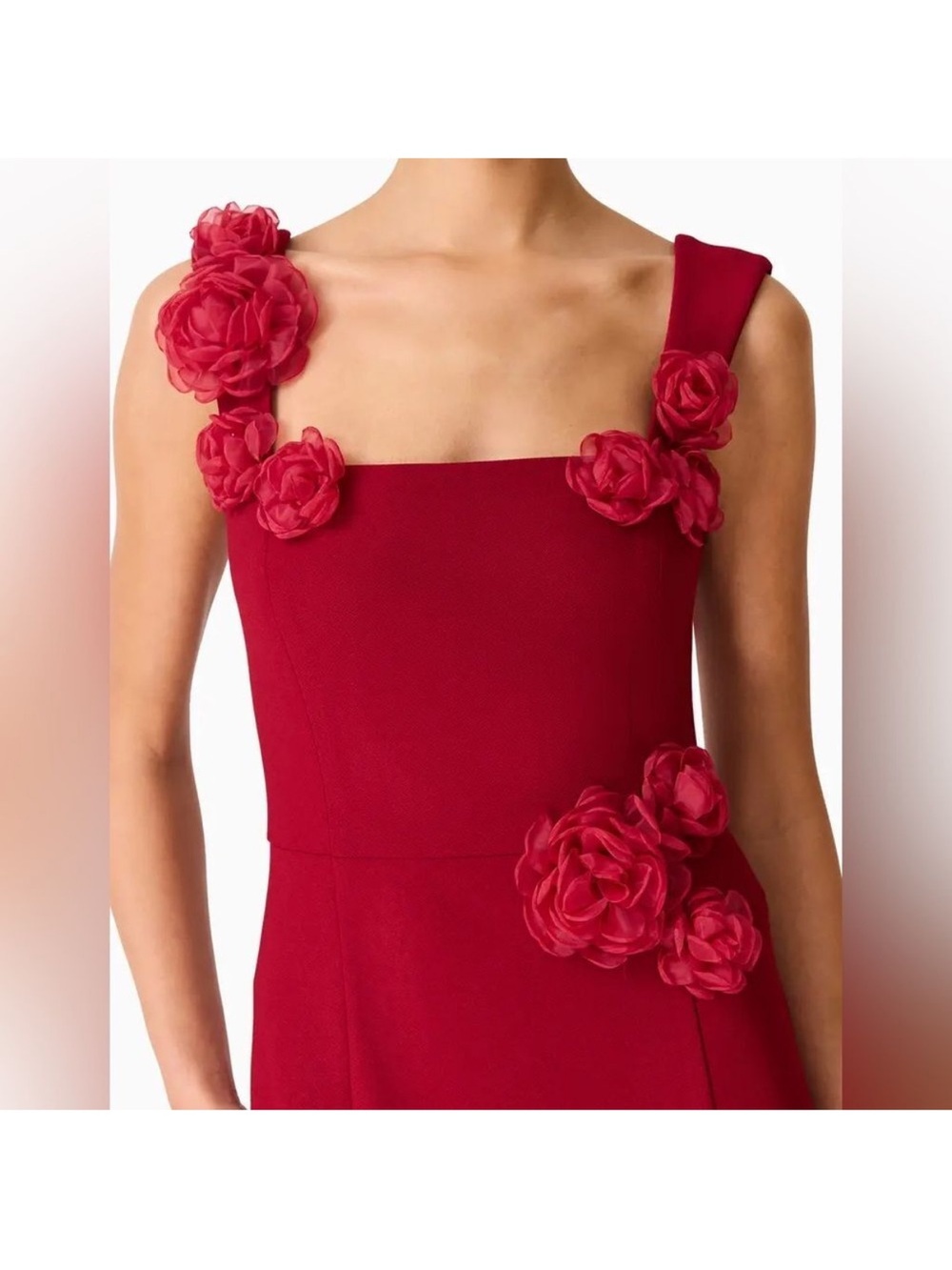 elliatt evanora red wine high low 3d floral applique maxi gown dress 
 NEW - Picture 3 of 7